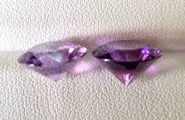 Amethyst Pair 1.16cts each - Image 2