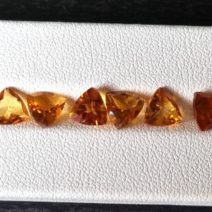 Calibrated 7 x 7 Citrine Trillions